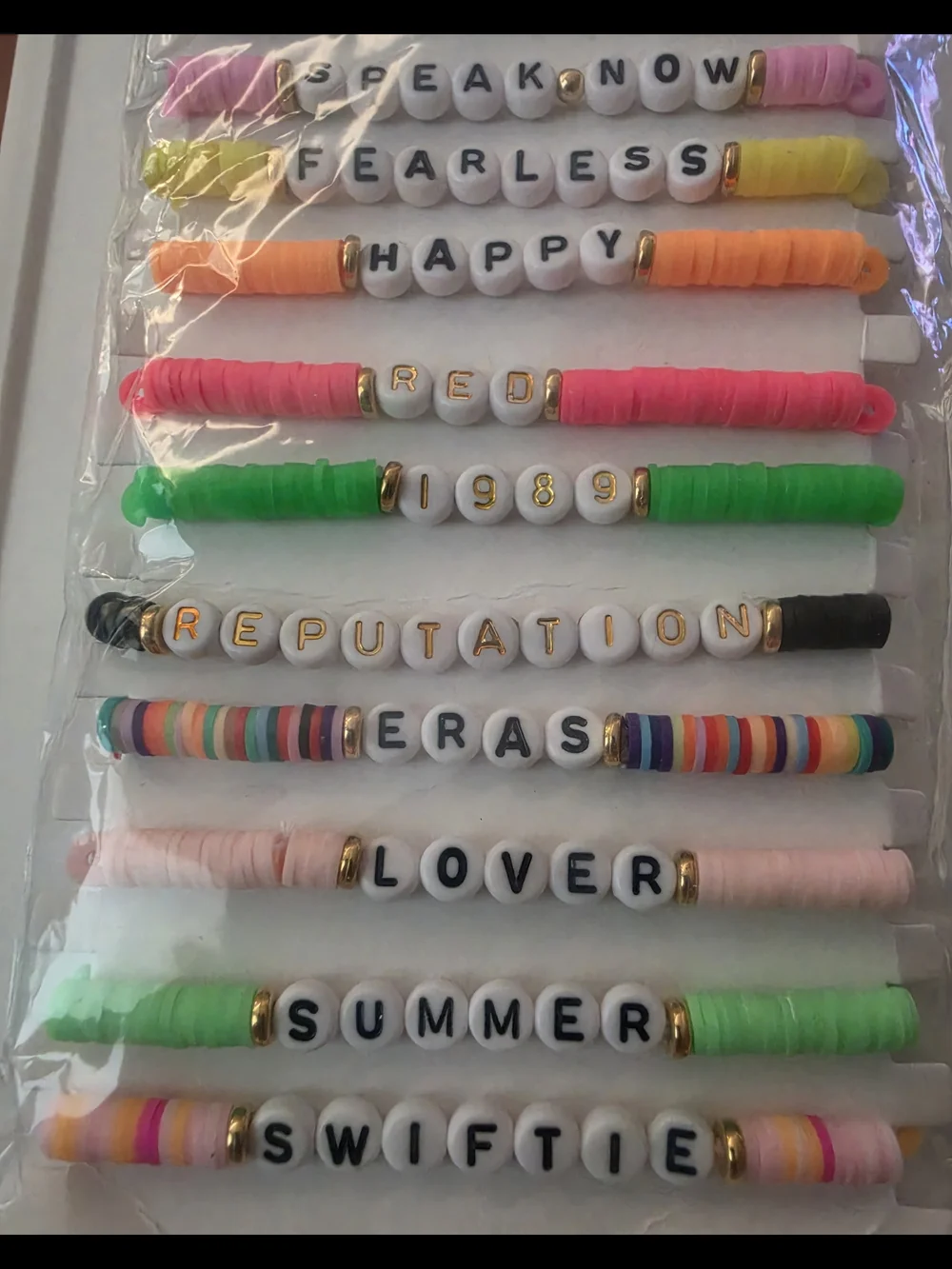 New Taylor Swift Eras Tour Ser Of 12 friendship bracelets